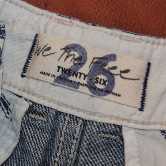 Free People We the Free Women's East Coast Wide Leg Trouser Jeans Blue Size 26 - Picture 8 of 12